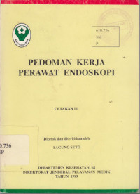 Pedoman Kerja Perawat Endoskopi