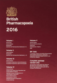 British Pharmacopoeia 2016 Volume 1