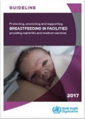 Guideline Protecting,Promoting And Supporting Breastfeeding In Facilities Providing Maternity And Newborn Service