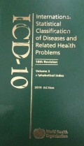 ICD-10 International Statistical Classification Of Diseases and Related Health Problems Vol. 3