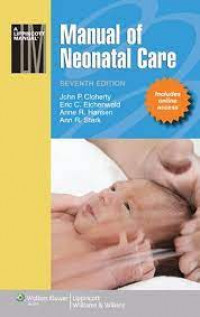 Manual Of Neonatal Care