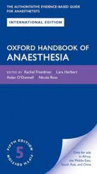 Oxford Handbook Of Anaestheshia