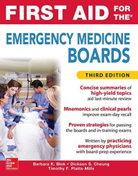 Image of First Aid For The Emergency Medicine Boards 2nd.Ed
