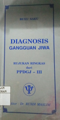 Image of Buku saku Diagnosis Gangguan Jiwa