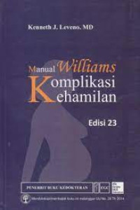 Image of Manual Williams Komplikasi Kehamilan