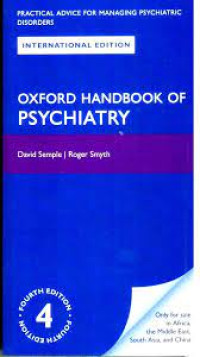 Image of Oxford Handbook Of Psychiatry